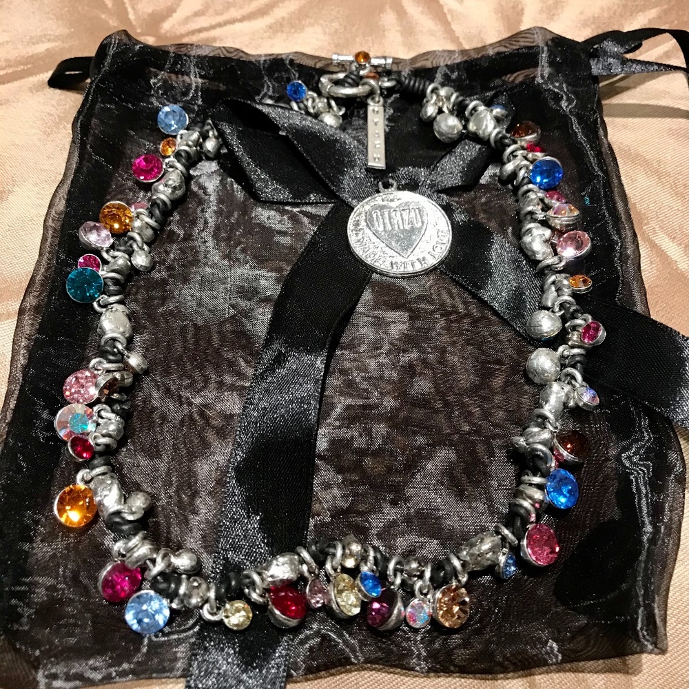💎Otazu Swarovski Multi Color Crystal Necklace💎 - Picture 6 of 10